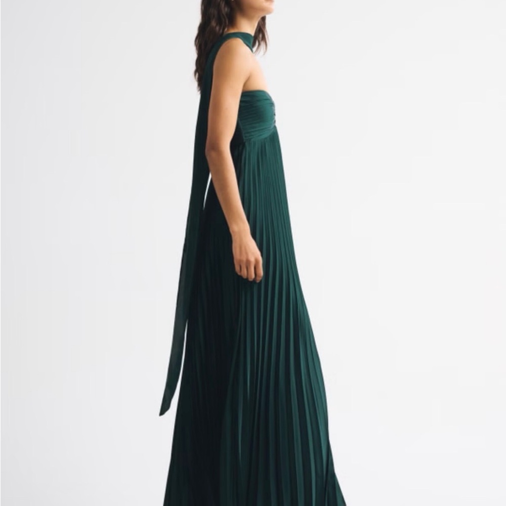 The A&F Giselle Strapless Scarf Babydoll Maxi Dress  XXS Petite - Picture 3 of 7